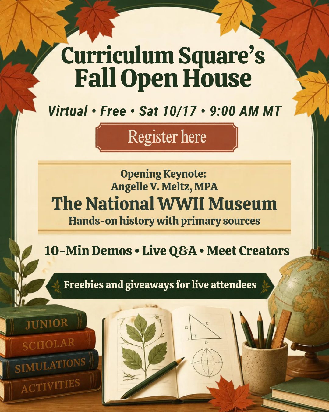 Fall Open House: One-Semester Homeschool Co-op Curriculum Showcase