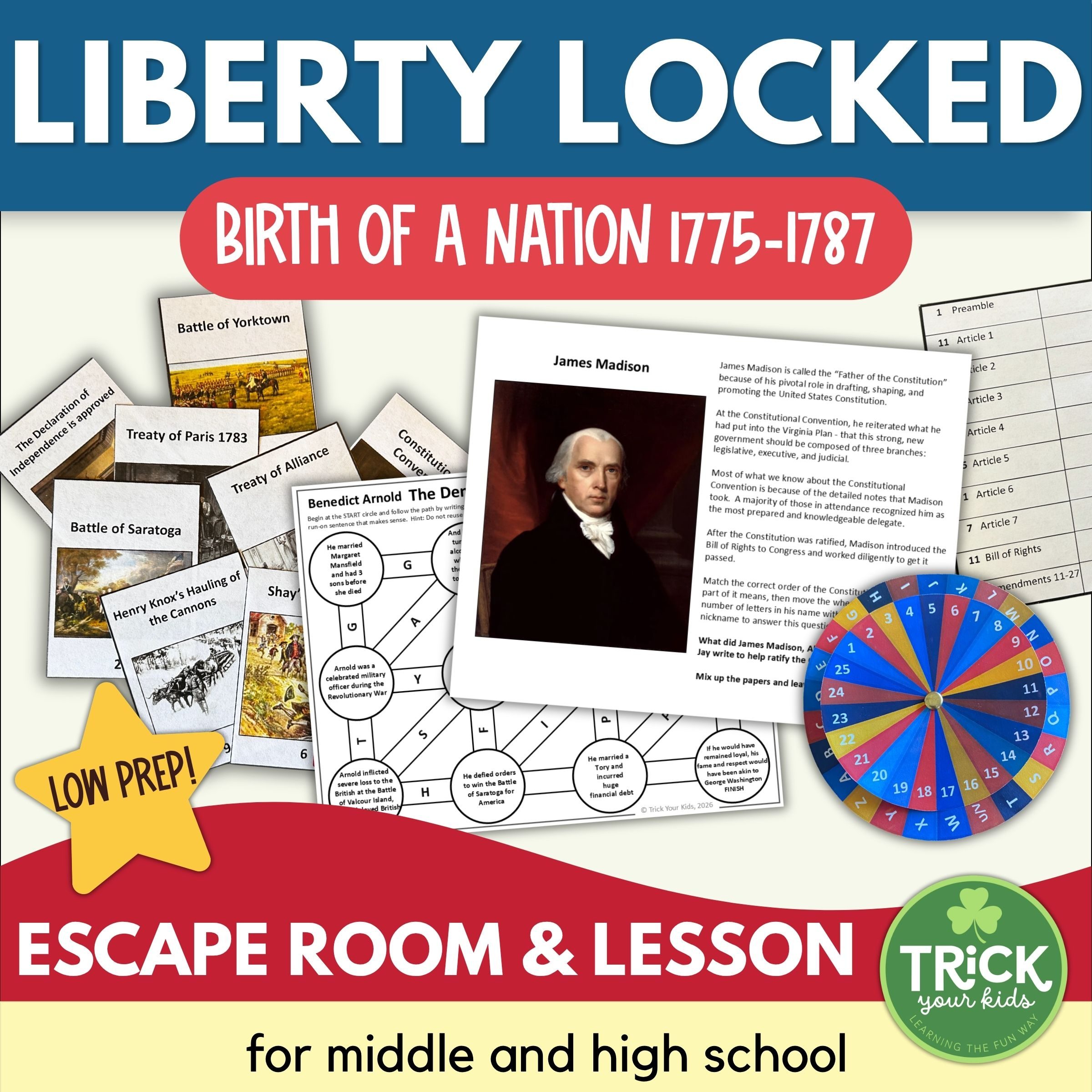 Liberty Locked: Birth of a Nation Escape Room
