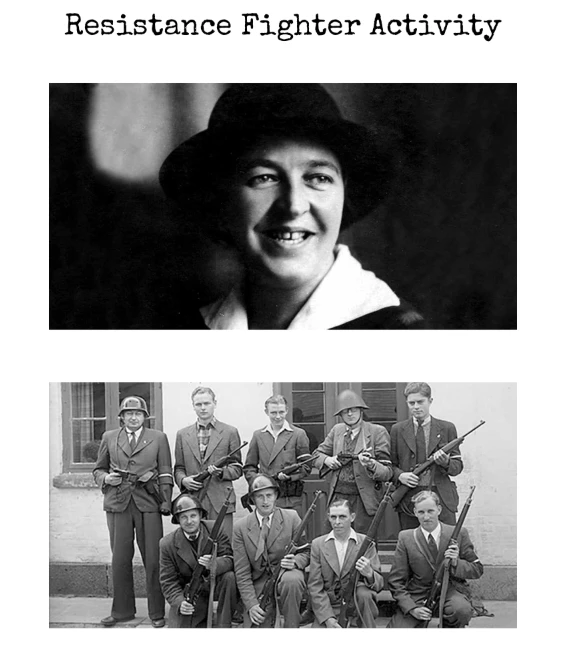 WWII: Resistance Fighter Activity - Curriculum Square
